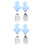 2Sets Baby Essbesteck, Silikon- Gabel, Ergonomisch 6