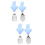 2Sets Baby Essbesteck, Silikon- Gabel, Ergonomisch 8