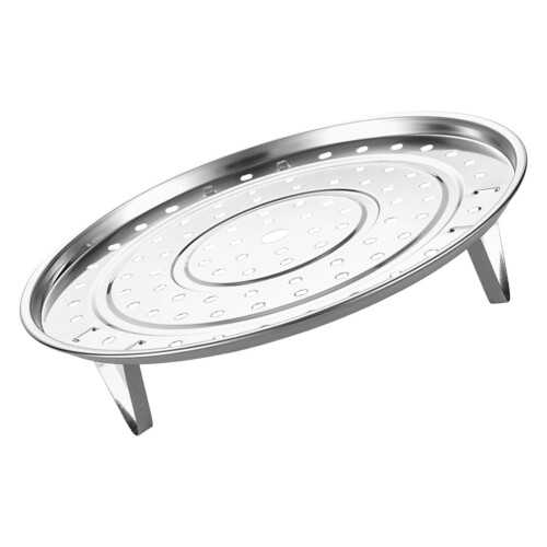 3Stk Dampfkorb Dämpfeinsatz Topf Dämpfplatte Silber 2