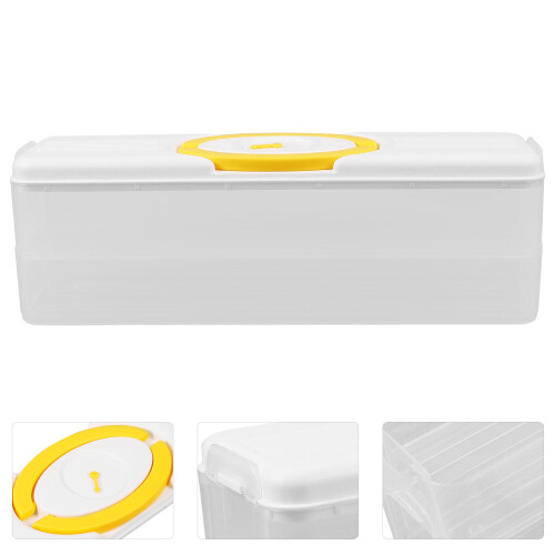 3Stk Kühlschrank Tür Organizer Gemüse Frischhaltedose Transparent 1