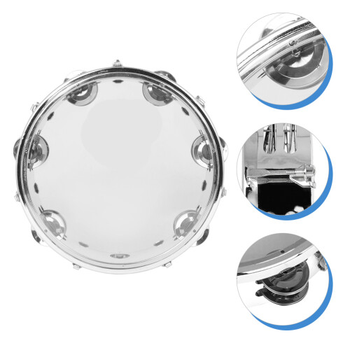 2Sets Transparente Percussion Handtrommel Metall Klangspiel Für Kinder 1