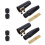 6Sets Altsaxophon Mundstück Kit Mit Kappe Und Blättern Schwarz 2