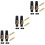 6Sets Altsaxophon Mundstück Kit Mit Kappe Und Blättern Schwarz 7