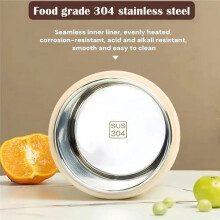 600ML USB Electric Heating Lunch Box Portable Picnic Milk Drink Food Heater Stainless Steel Food Warmer Container
