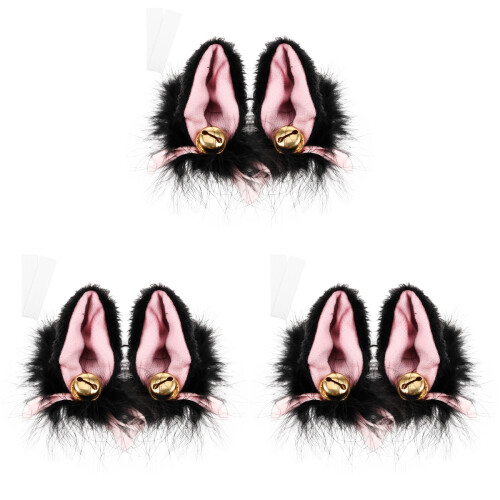 3Paare Helm Plüsch Schwarze Helm Deko Für 2