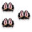 3Paare Helm Plüsch Schwarze Helm Deko Für 7