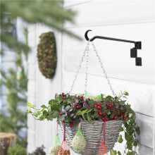 16 Inch 4 Pack Swivel Plant Hangers Outdoor Heavy Duty- Plant Hanging Hook Bracket for Flowers Baskets Pots Bird Feeder