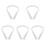 5Pcs Practical White PVC Door Bottom Windproof Noise Blocker Strip 4