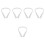 5Pcs Practical White PVC Door Bottom Windproof Noise Blocker Strip 6