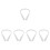 5Pcs Practical White PVC Door Bottom Windproof Noise Blocker Strip 7