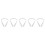 5Pcs Practical White PVC Door Bottom Windproof Noise Blocker Strip 11