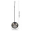 2Pcs Iron Water Ladle Scoop Silver Mud Cleaning Spoon with Long Handle 2