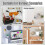 24Pcs Peg Board Hooks, Peg Board Accessories, Long Peg Board Hooks Set Metal Storage Tool Waterproof Home Office Tool 4