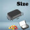 4 PCS Small Storage Box with Lid Rectangular Small Tin Boxes Metal Box with Lid Small Tin Box for Home Storage Black 5