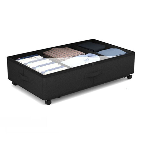 2X Under-Bed Locker Storage Box with Wheels Bed Bottom Storage Box Storage Box Rolling Storage Container Under Bed 1