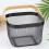 2X Metal Mesh Basket, Multi-Functional Hanging Kitchen Baskets Fruit Basket with Handle Black 5