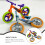 24Pièces Jeu Assemblage Mini Plastique Couleurs Assorties Enfants 7