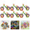 24Pièces Jeu Assemblage Mini Plastique Couleurs Assorties Enfants 10
