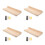4Pièces Étagères Flottantes Bois Beige Usage Polyvalent 6