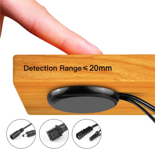 Touch Sensor LED Light  Dimmer 12V-24V Penetrable Wood Panel/Mirror 20mm,Hand Scan Induction   B 2