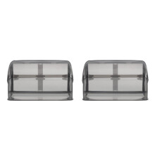 2 Schutzabdeckung Steckdose Robust Schwarz