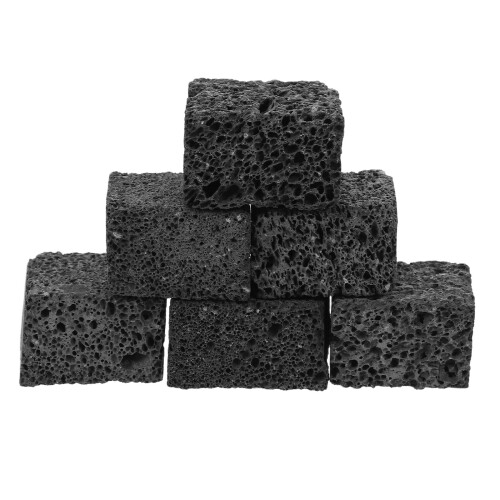 18Stk Vulkanstein Diffusorwürfel Schwarze Duftsteine 1
