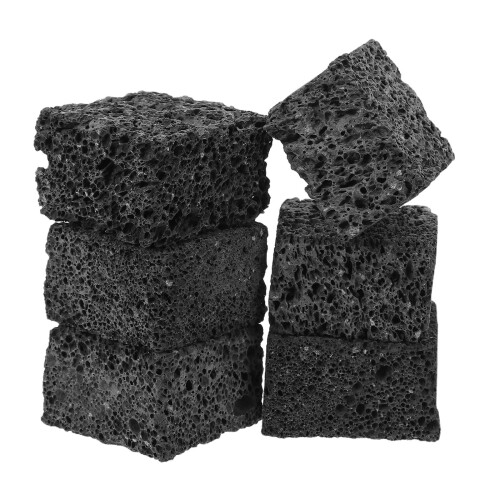18Stk Vulkanstein Diffusorwürfel Schwarze Duftsteine 2