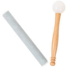 1Set Kristall Klangschalen Schlägel Holzgriff Farbige Sound Zubehör