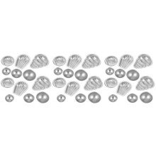 36Stk Aluminium Form DIY Seifenform Rund Silber Küchenform