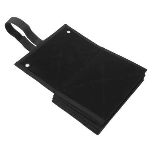 Carnet De Collection De Patchs Noir En Tissu Oxford Avec
