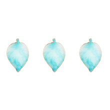 3Stk Nagelpalette Maniküre Resinglas Sky-Blau Profi Farbmischplatte