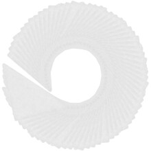 240Pcs White PVC Shirt Collar Stays for Men Durable Collar Protectors