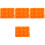 8Stk Kreative Silikonform Für Backen Candy Cookie Orange 1