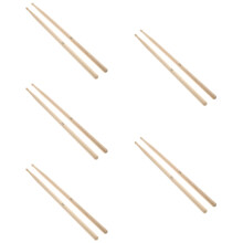 10St Antislip 5A Drumsticks Lichtbruin Voor Snaredrum En Drums