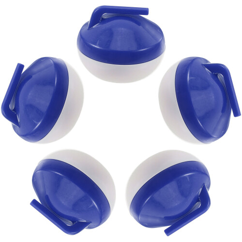 5Stk Tragbares Mini Curling Kugel Set Kunststoff Blau Für