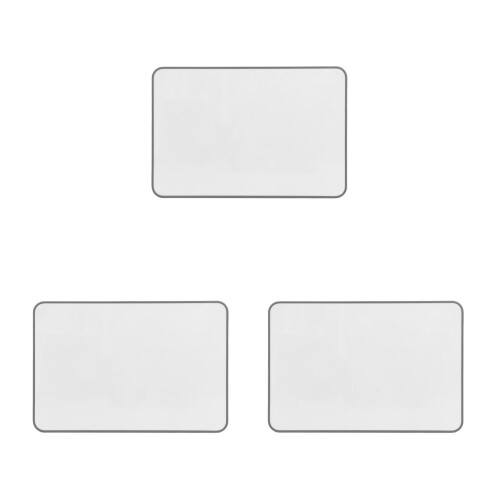 3Stk Kompaktes Whiteboard Aus Metall Doppelseitig Für Unterricht Weiß