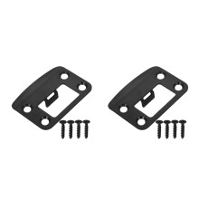 2Ensembles Plaques De Noires En Acier Pour Portes Intérieures