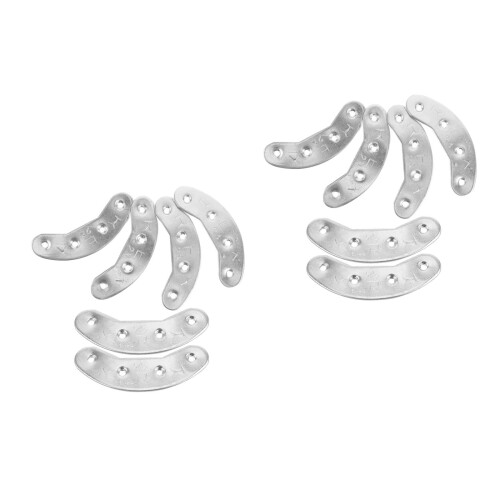 6Paires Semelle Talon Fer Argent Protection Durable Facile À Installer