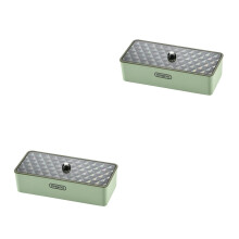 2Stk Haushalts Besteckorganizer Für Und Küchenutensilien Grün