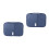 2Stk Reisefreundlicher Passinhaber Navy Mit Rfid- Organizer 8