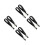 8Pièces Sangles Mentonnières Casque Hockey Polyester Noires Durables 1