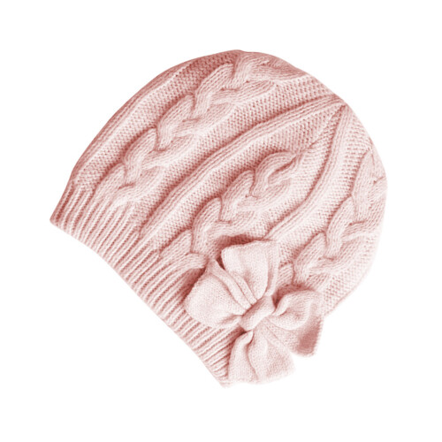 Bonnet Laine Bébé Rose, Et Respirant Pour -