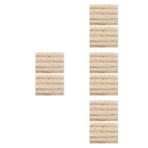 8Pièces Outil Braille Bois Robuste À Points Surélevés Usage Éducatif