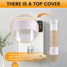 Disposable Cup Holder Automatic Cup Remover Paper Cup Holder Water Cup Wall-Mounted Storage  Storage