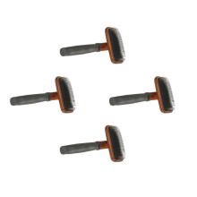 4Pièces Brosse À Laines En Bois Ergonomique Pour Travaux De Feutre