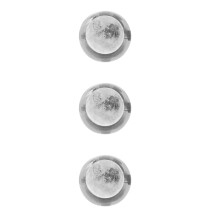 3Pièces Boules Cristal Gravées Claires Pour Maison