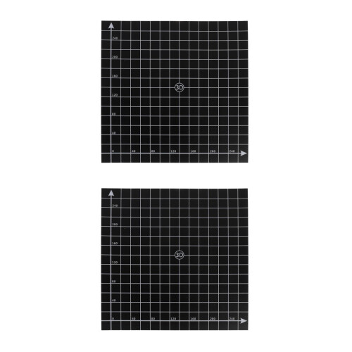 2Stk Stk Hot Bed Sticker Schwarz Zubehör