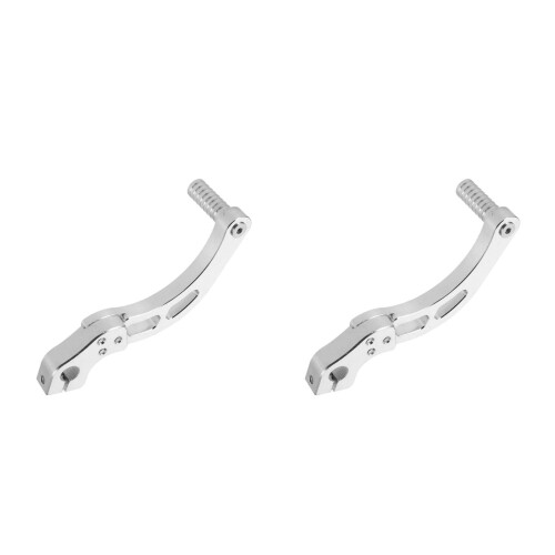 2Pièces Levier De En Alliage Aluminium Argent