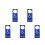 5Pièces Panneaux Handicap PVC Robustesse Pour Parking 1