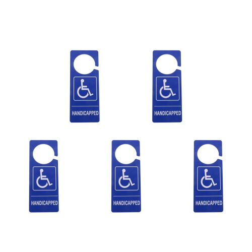 5Pièces Panneaux Handicap PVC Robustesse Pour Parking